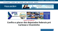Desktop Screenshot of folhadobico.com.br