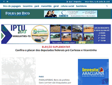 Tablet Screenshot of folhadobico.com.br